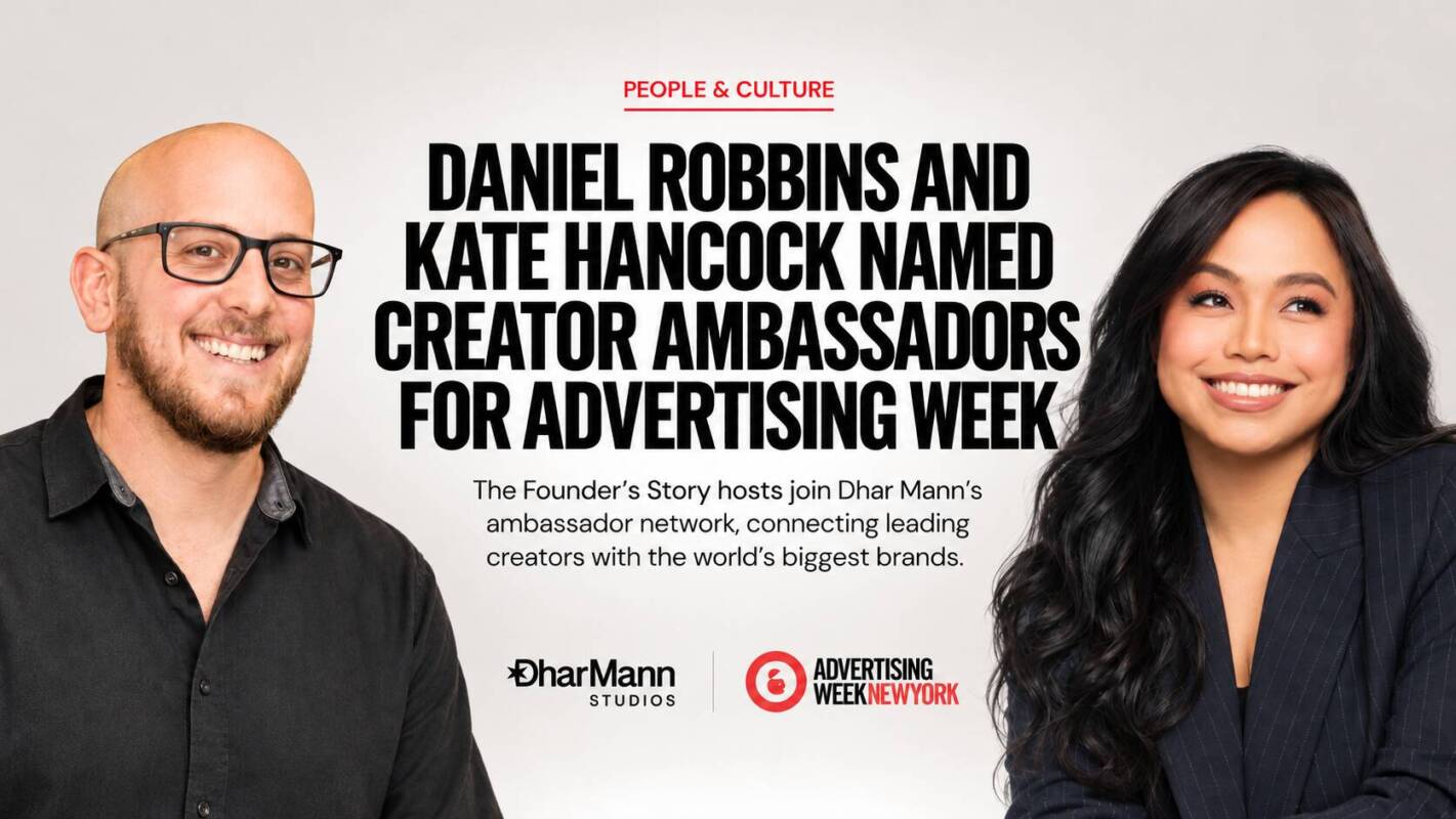 Daniel Robbins and Kate Hancock with event information in background; brand ambassador network